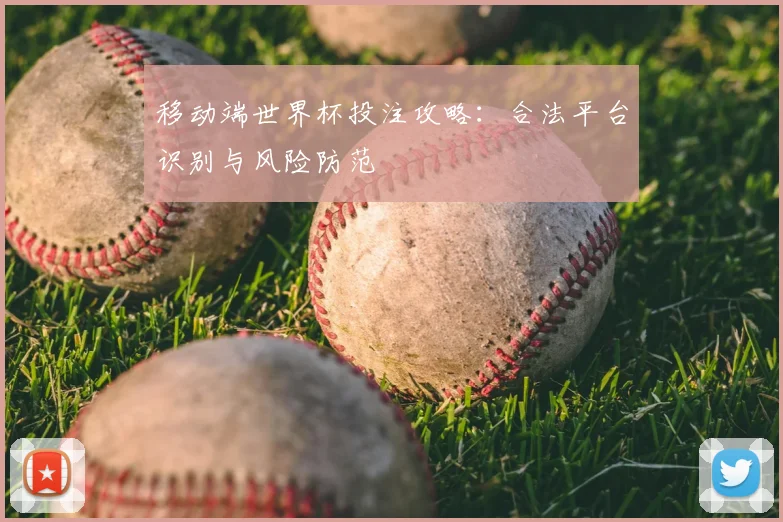 移动端世界杯投注攻略:合法平台识别与风险防范